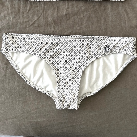 Original Penguin Bikini Set, Matching Swim Top & Bottom, White, Size: Medium - Picture 4 of 6